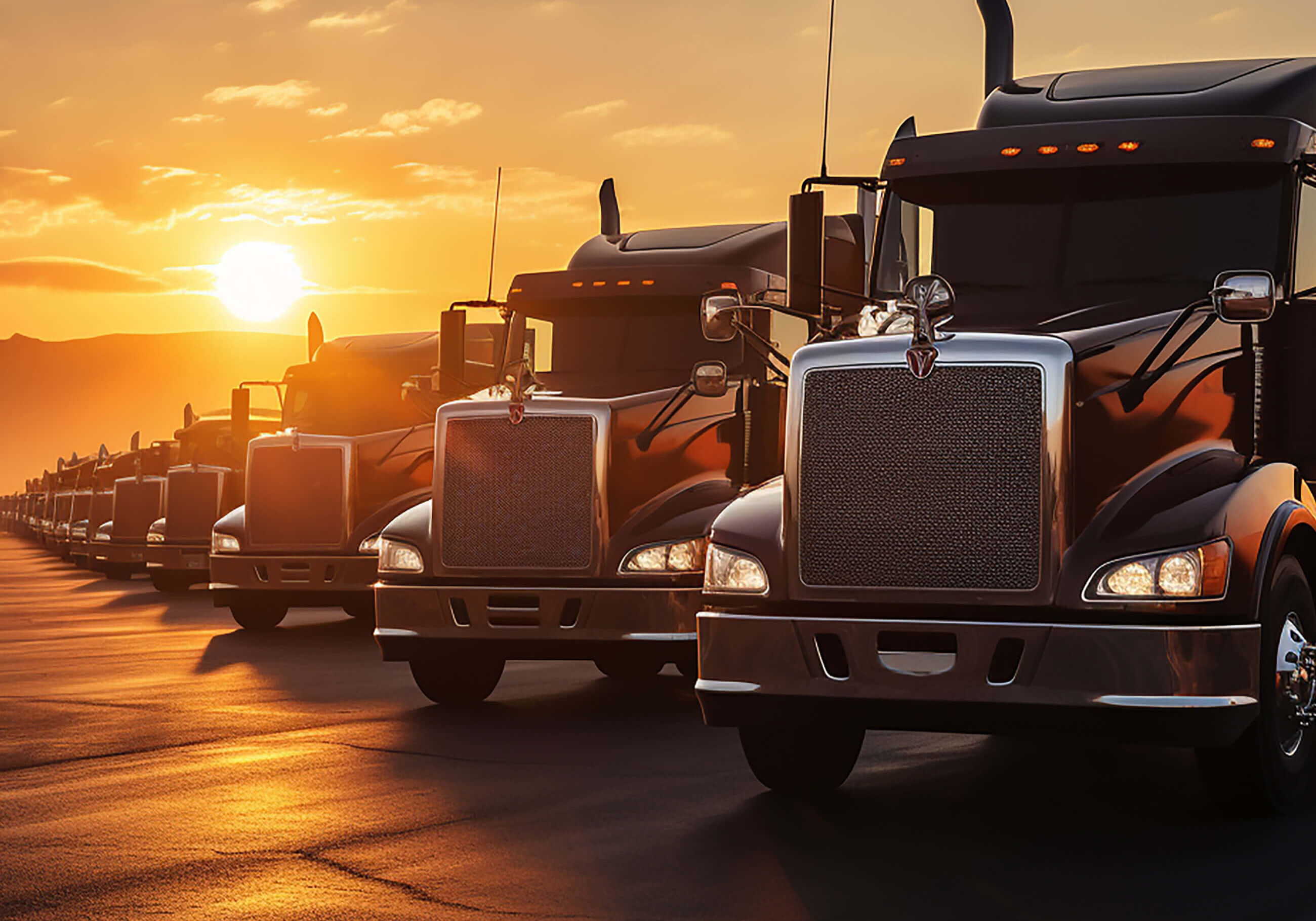 vecteezy_a-row-of-parked-trucks-silhouetted-against-the-backdrop-of_3169562011